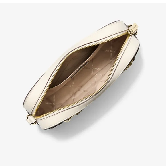 Michael Kors Black and White Leopard Print Crossbody Bag - Picture 2 of 4